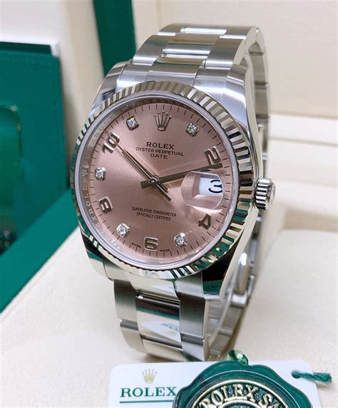 rolex date 34 pink|Rolex date 34mm review.